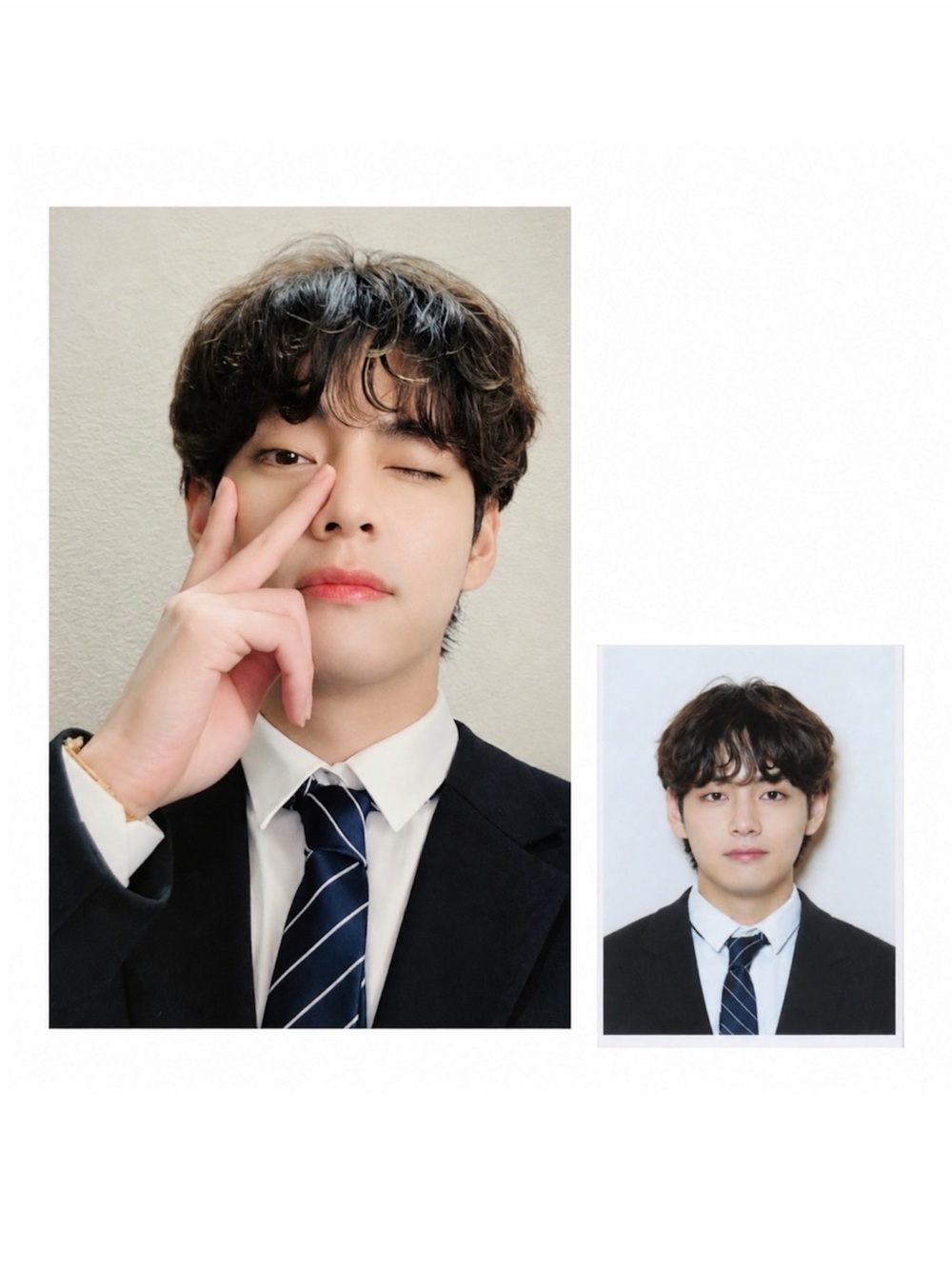 BTS GLOBAL OFFICIAL FANCLUB ARMYMEMBERSHIP KIT V3 V PHOTOCARD + ID PHOTO